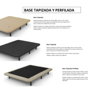Bases tapizadas